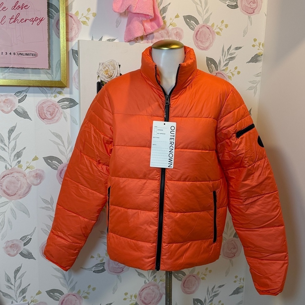 Outerknown Active Puffer Jacket Orange